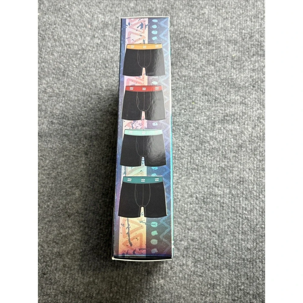 Billabong Performance Mesh Microfiber Boxer Briefs 4 Pack‎ Men's Size XL - Picture 3 of 9